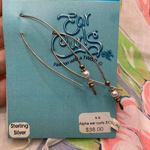 Sterling Silver/Pearl Ear Wires